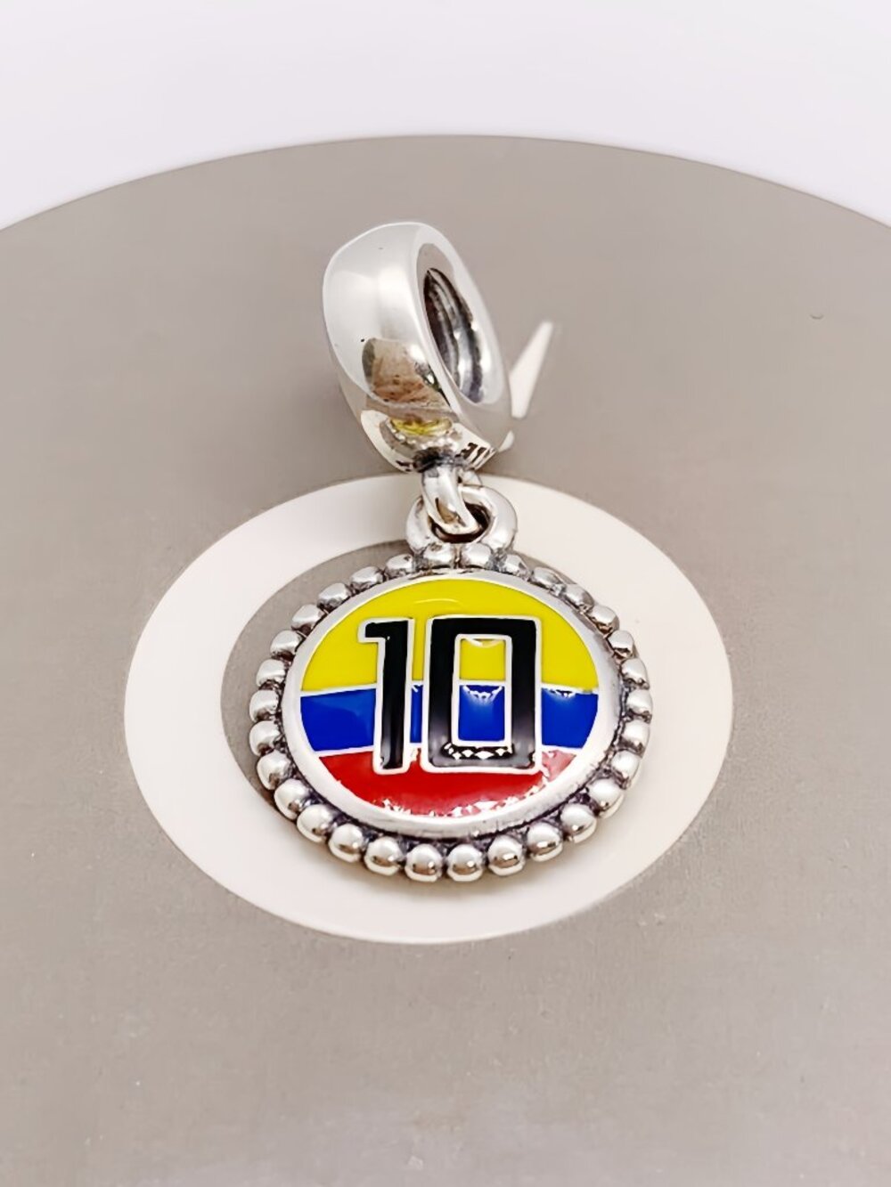 Pandora Colombia #10 Soccer Charm